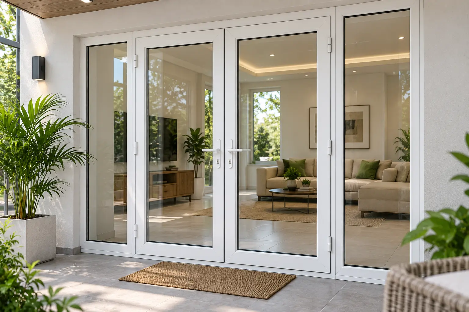 UPVC door installation